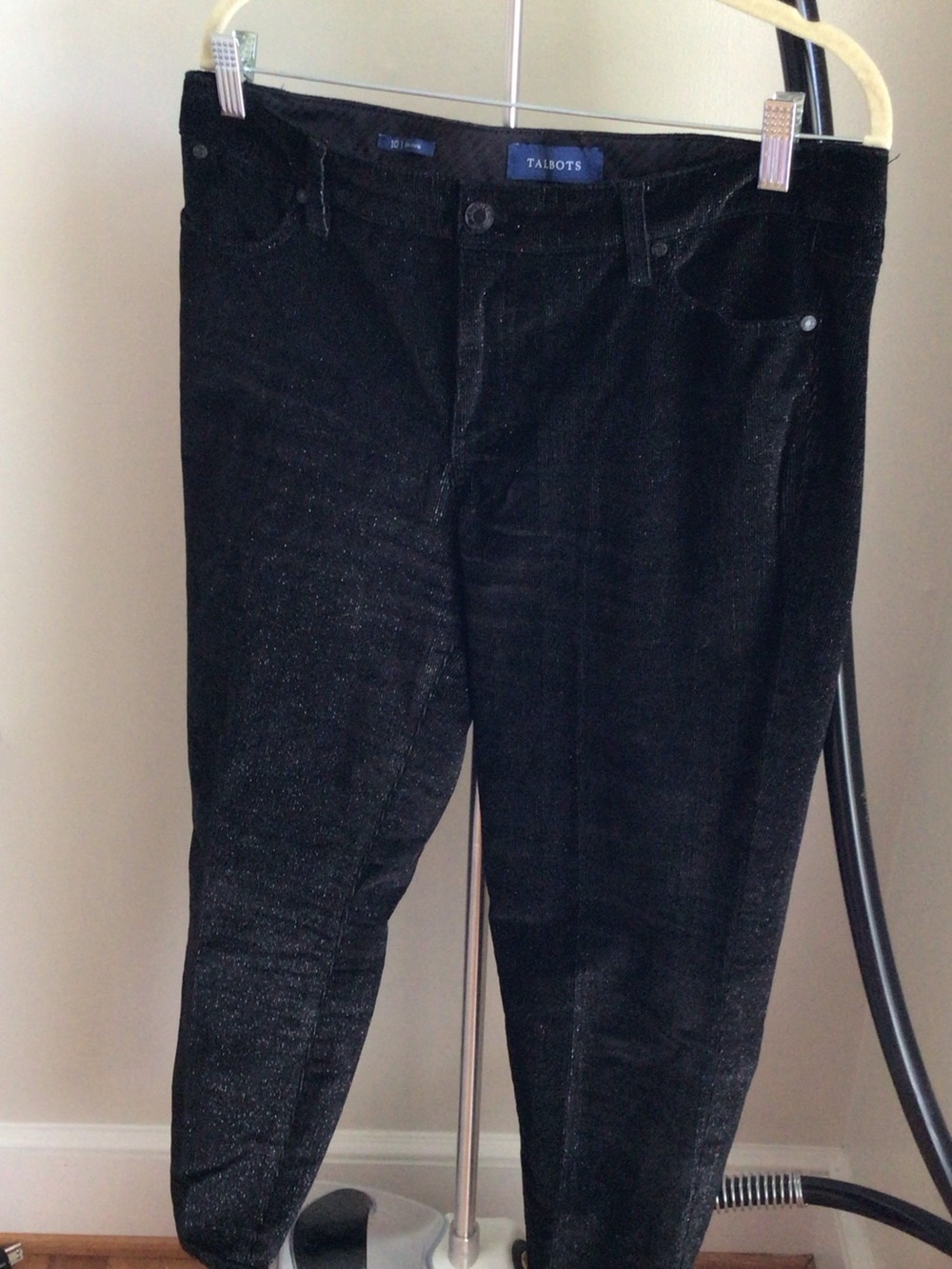 Talbots Slim Ankle Corduroy Glitter/metallic Pant